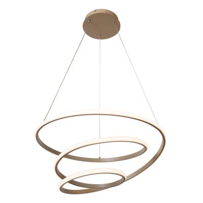 Lucide ESPIRAL - Pendant light - LED Dim. - CCT - 1x40W 2700K/4000K - Taupe